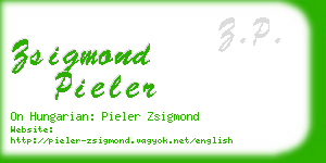 zsigmond pieler business card